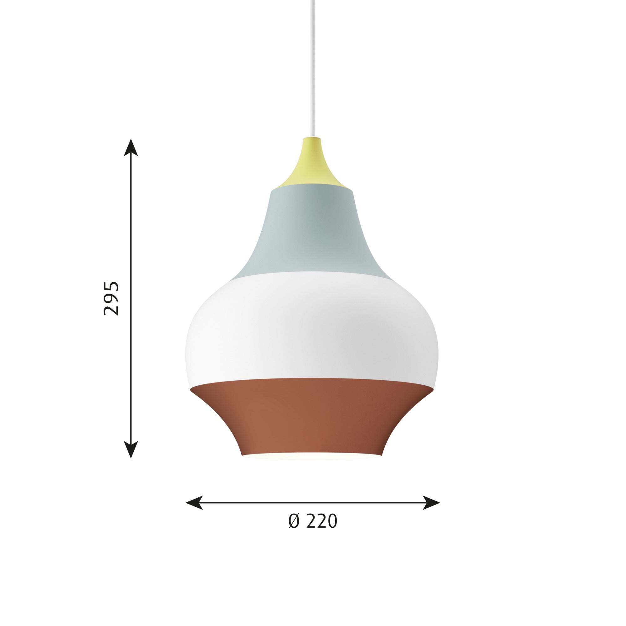Cirque Pendel Ø220 Gul Top