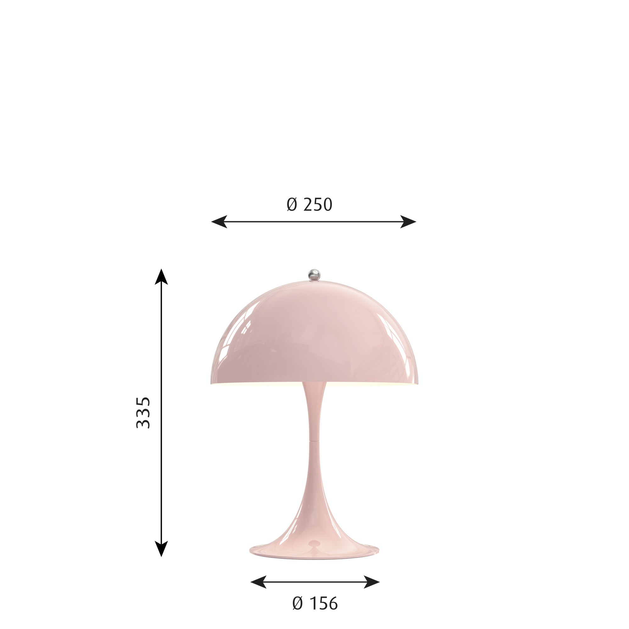 Panthella Bord 250 V2 Lys Rosa