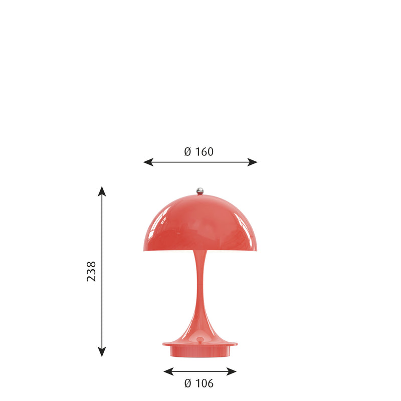 Panthella Bord 160 Portable Koral V2