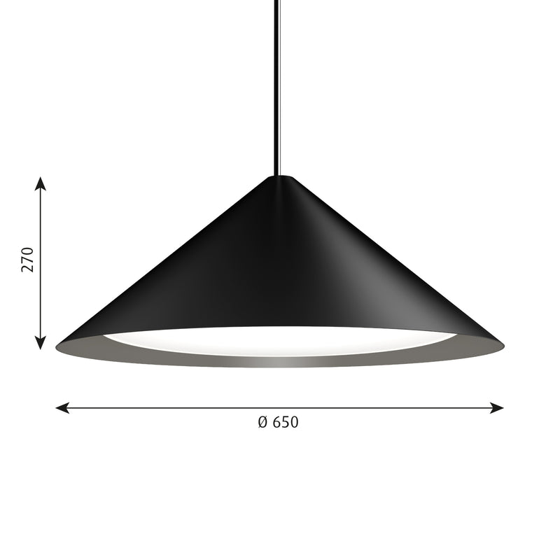 Keglen Ø650 Sort