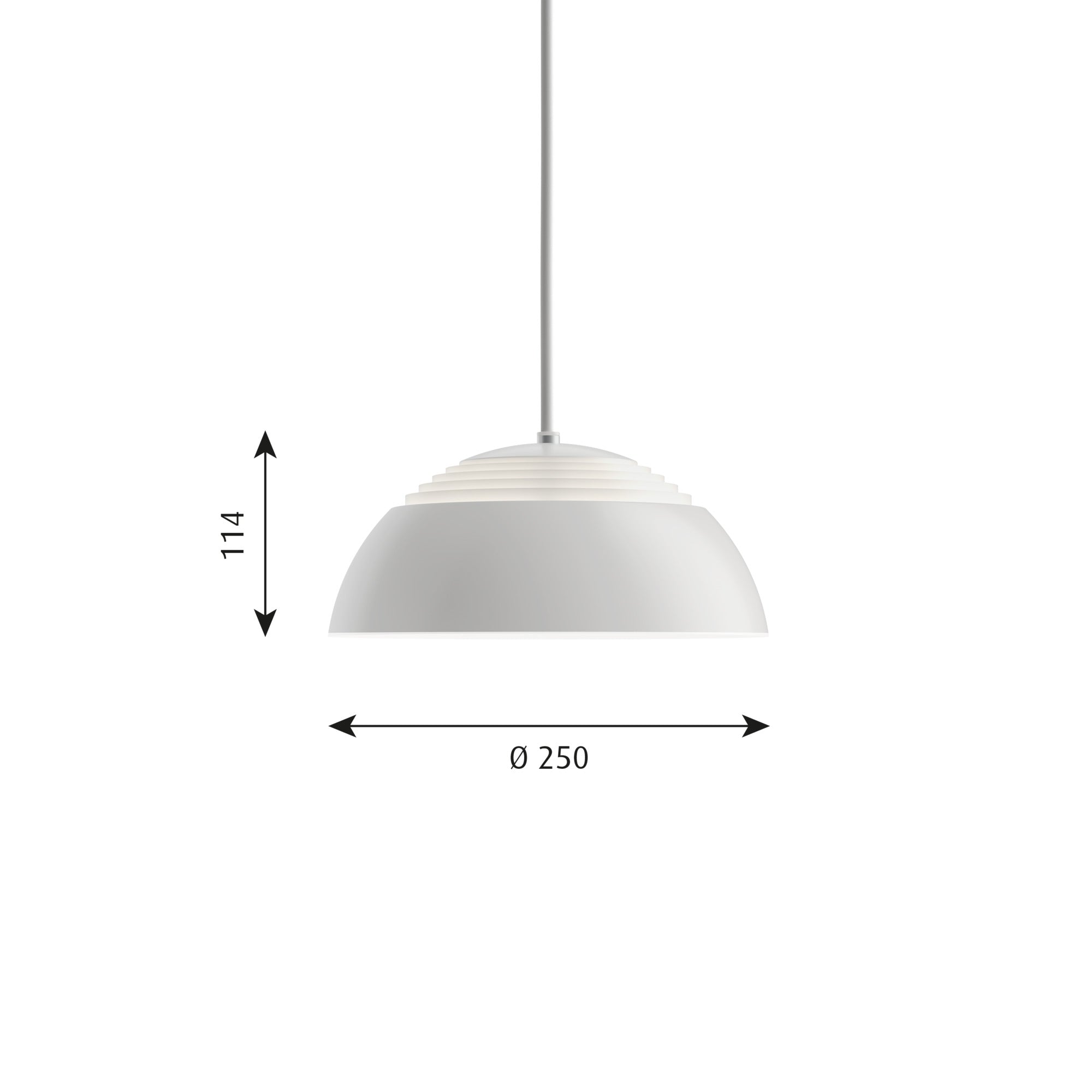 AJ Royal Ø 250 Hvid LED 2700K