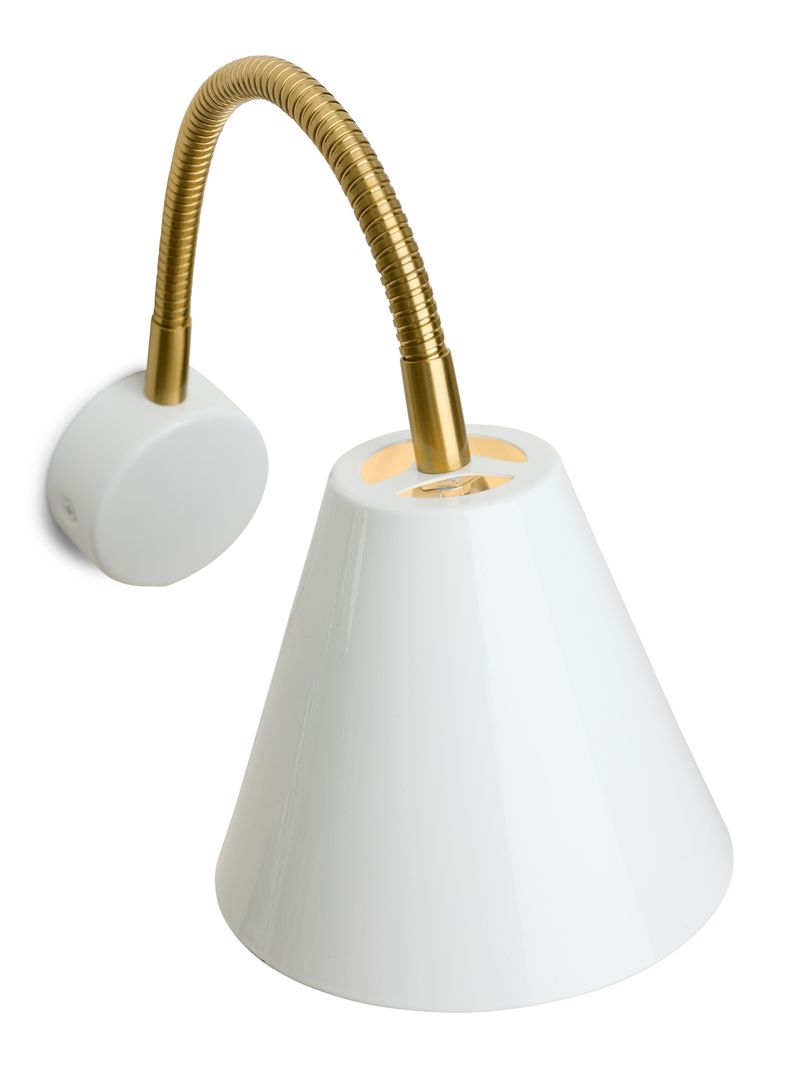 Zoomet ind på skærmen fra Halo Designs Hygge Væglampe Ø12 Hvid
