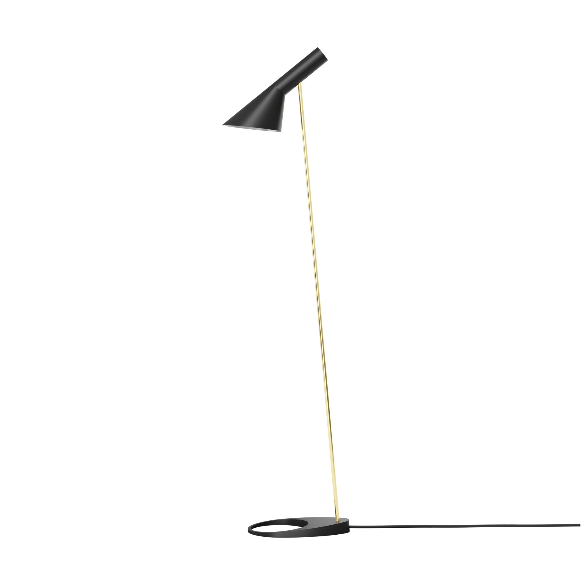 Louis Poulsen AJ Gulvlampe Messing/Sort