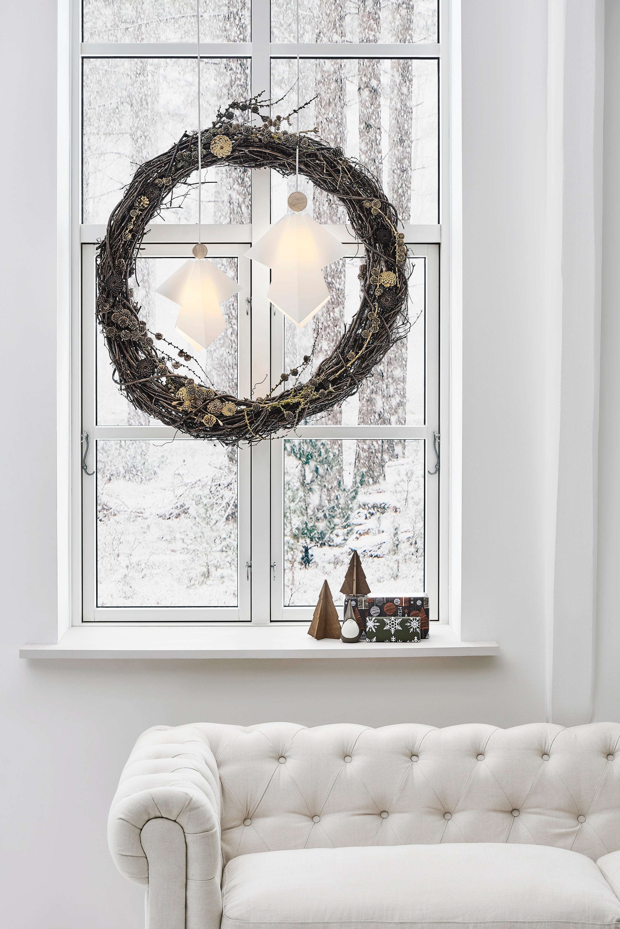 Le Klint 81361 Angel Gabriel Small pendel og x-small i vindue til jul