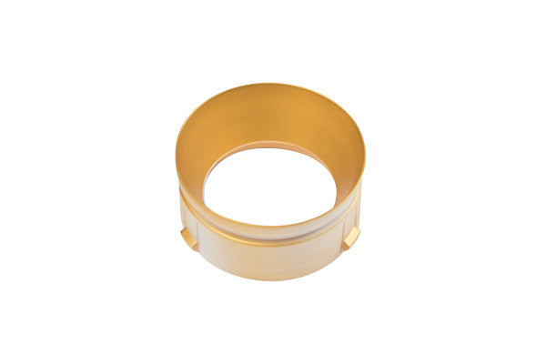 Antidark gylden frontring tilføjer et elegant touch til Designline Tube Spots