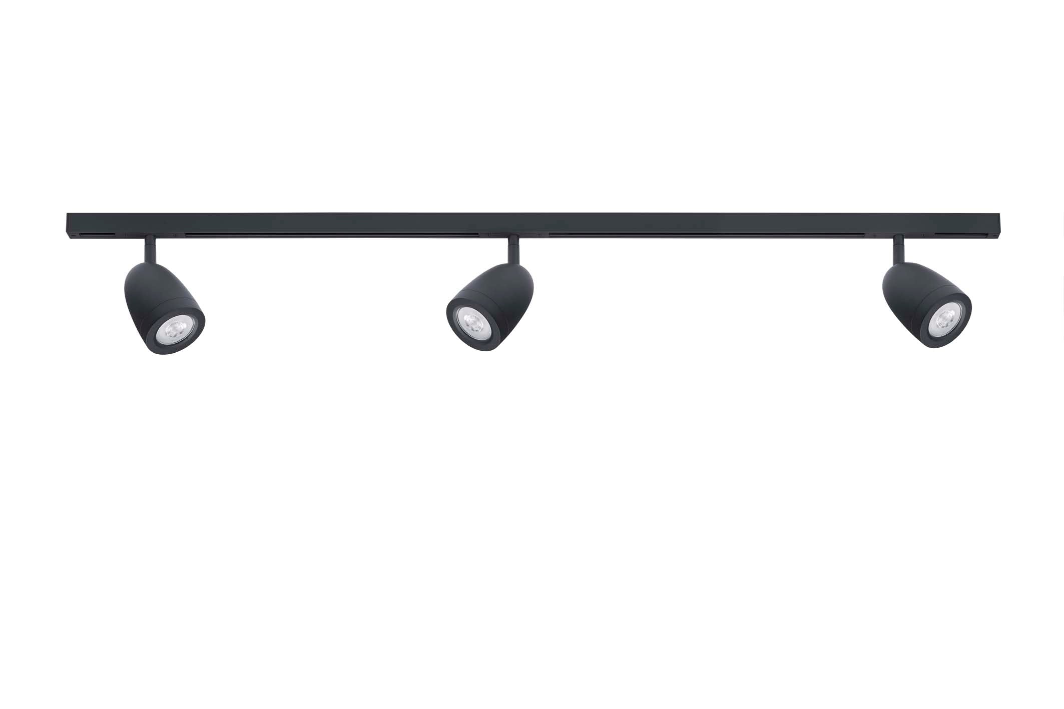 Designline Klokkesæt 1m + 3 spots Sort