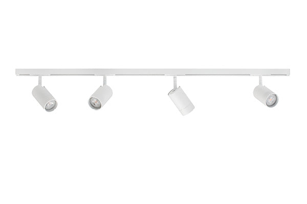 Helt hvid Designline Tube Kit 2m + 4 Spot fra Antidark lamper