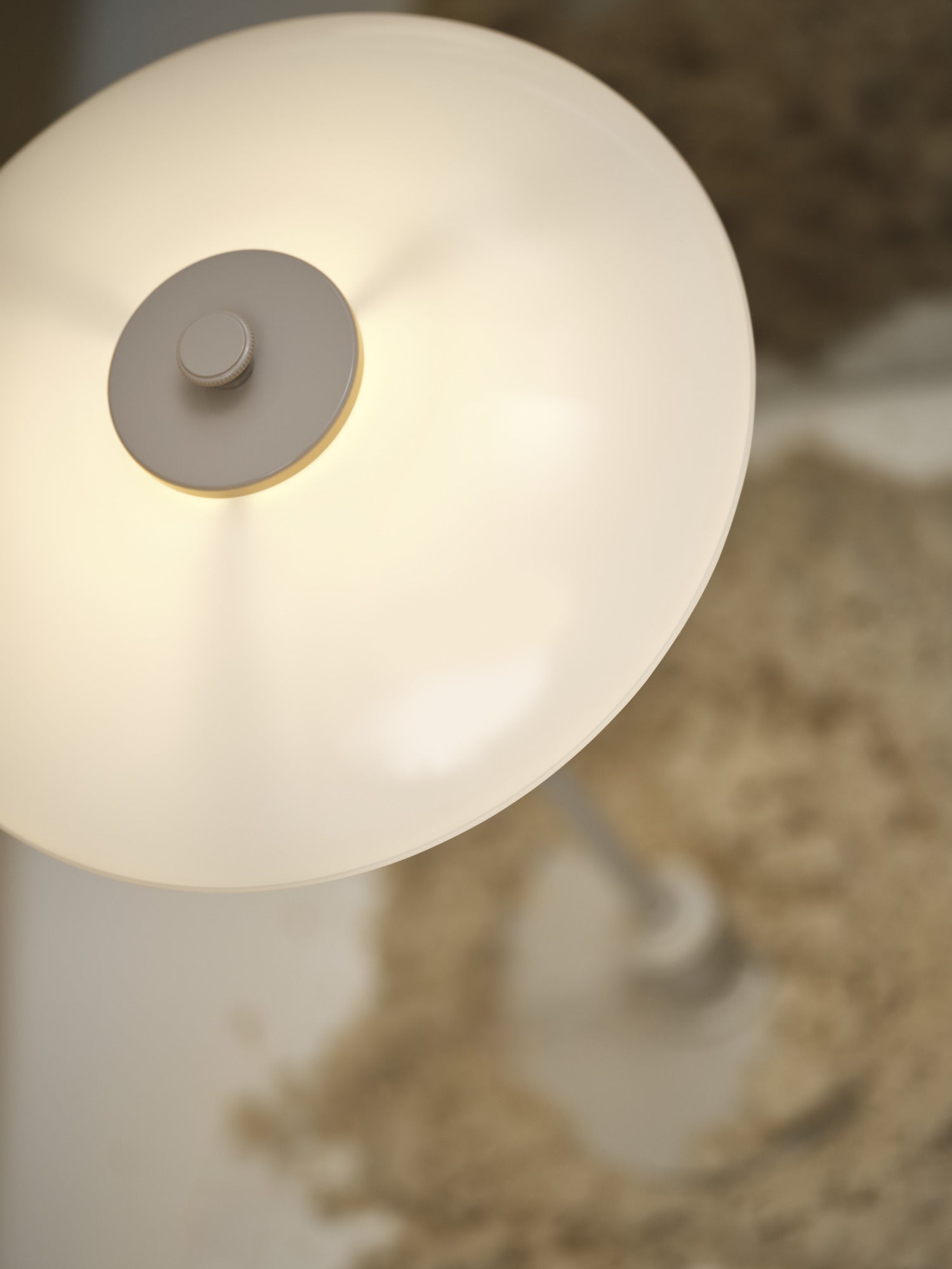 PH 3/2 Beige bordlampe set oppefra