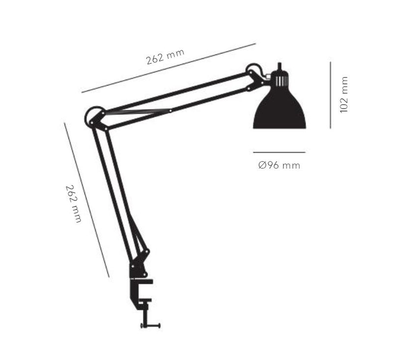 Archi T1 Junior G9 Silk Grey bordlampe