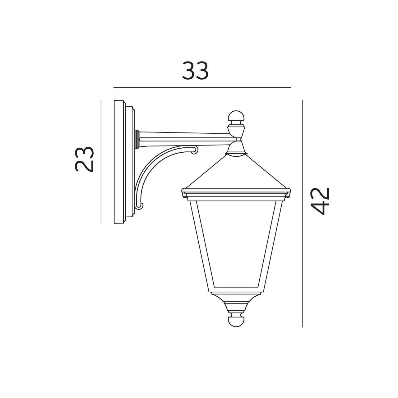 Norlys London Hæng Sort, E27 IP54 - Udendørslampe