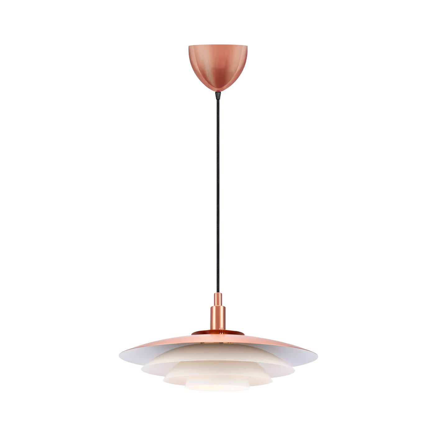 Nordlux Bretagne 38 Kobber Pendel set nedefra