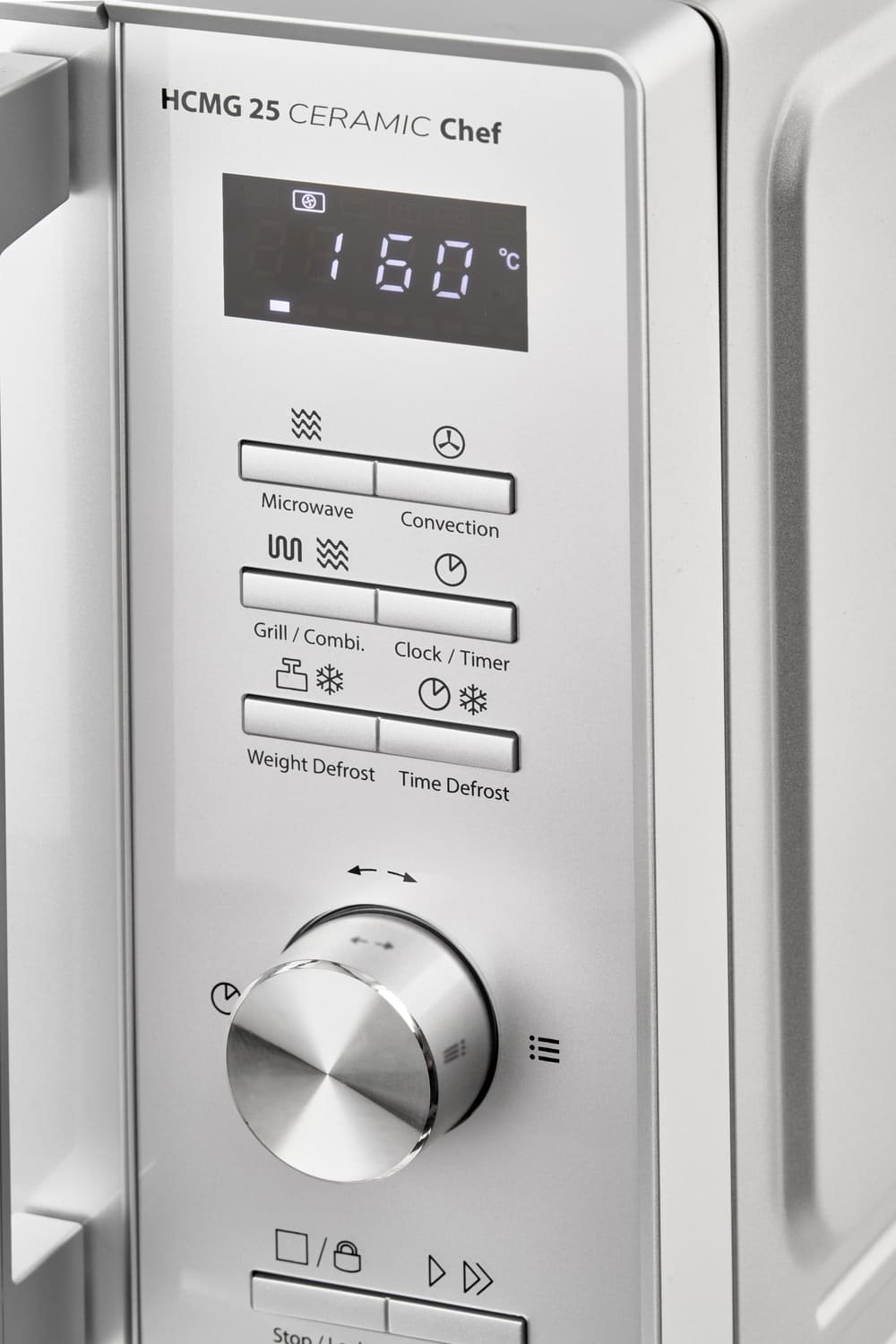 Vælg mellem de mange forindstillede programmer på Caso CS3355 HCMG 25 Ceramic Chef
