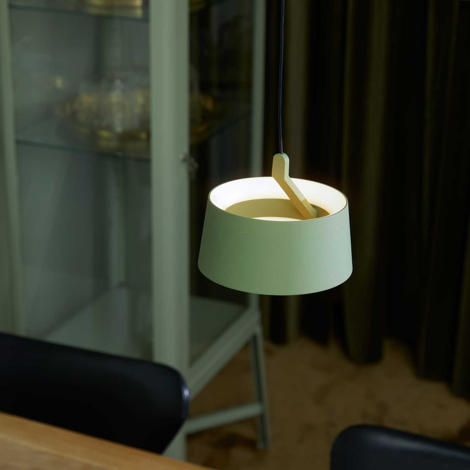 LOOM Design Cookie grøn LED pendel