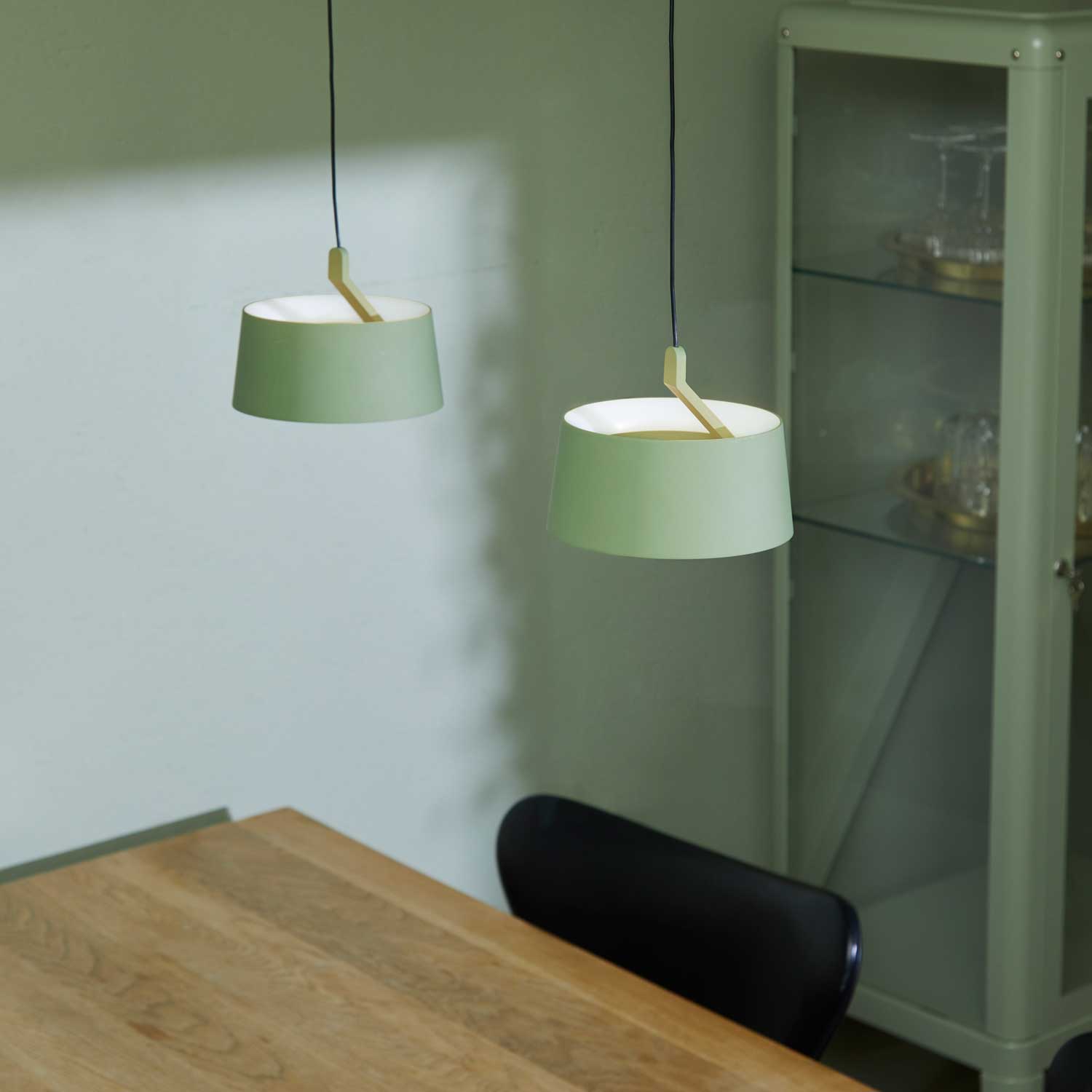 LOOM Design Cookie grøn LED pendel
