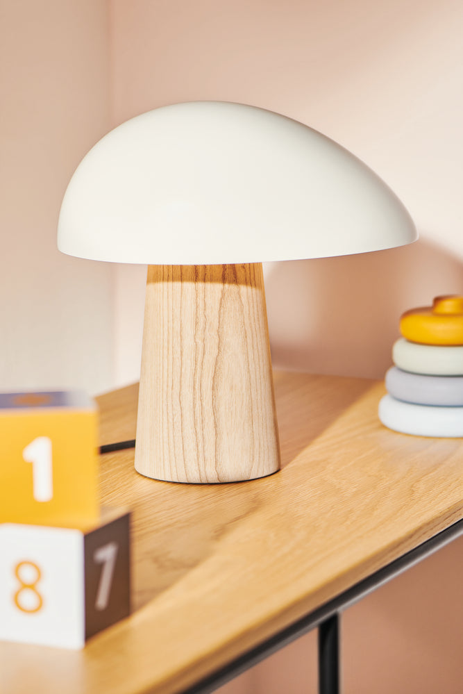 Night Owl™ Smokey White/Ask Bordlampe