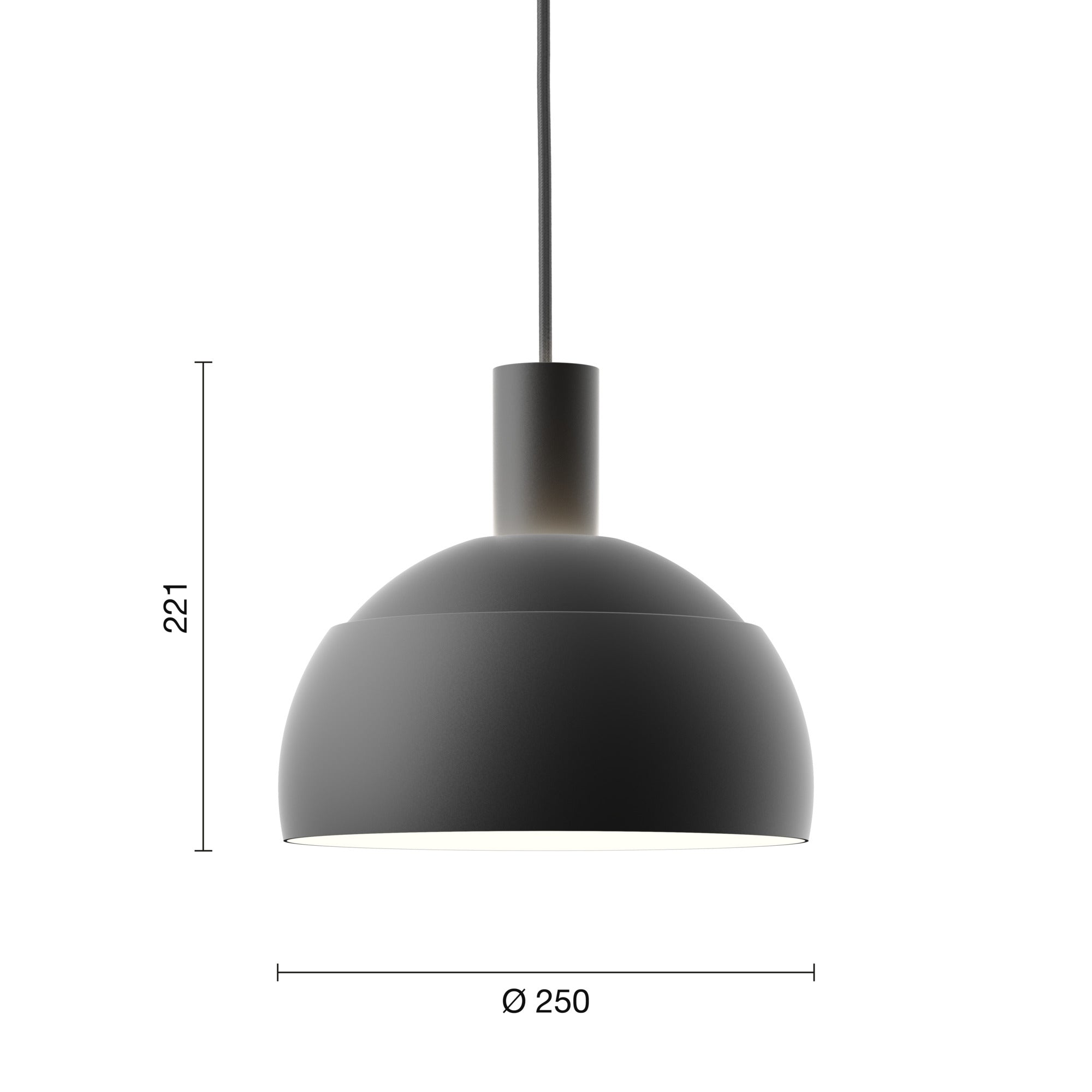 Mål på FJ Elements sort pendel