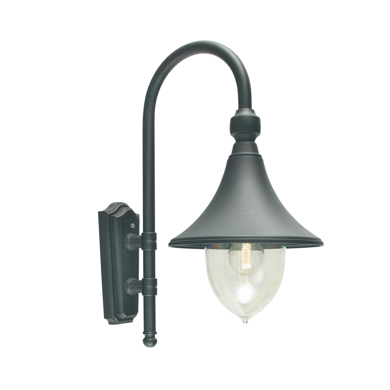 Norlys Firenze Væg sort, E27 IP54 57W - Udendørslampe