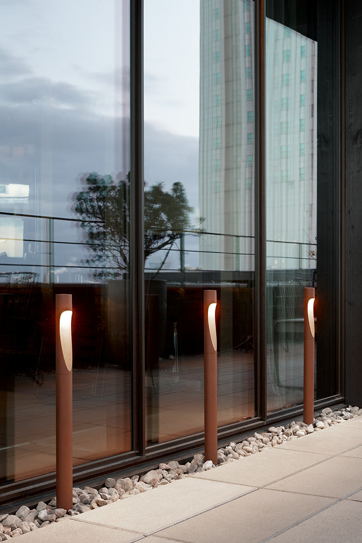 Flindt Garden Pullert Corten Høj M/Spyd og U/Adapter LED 3000K 6.5W