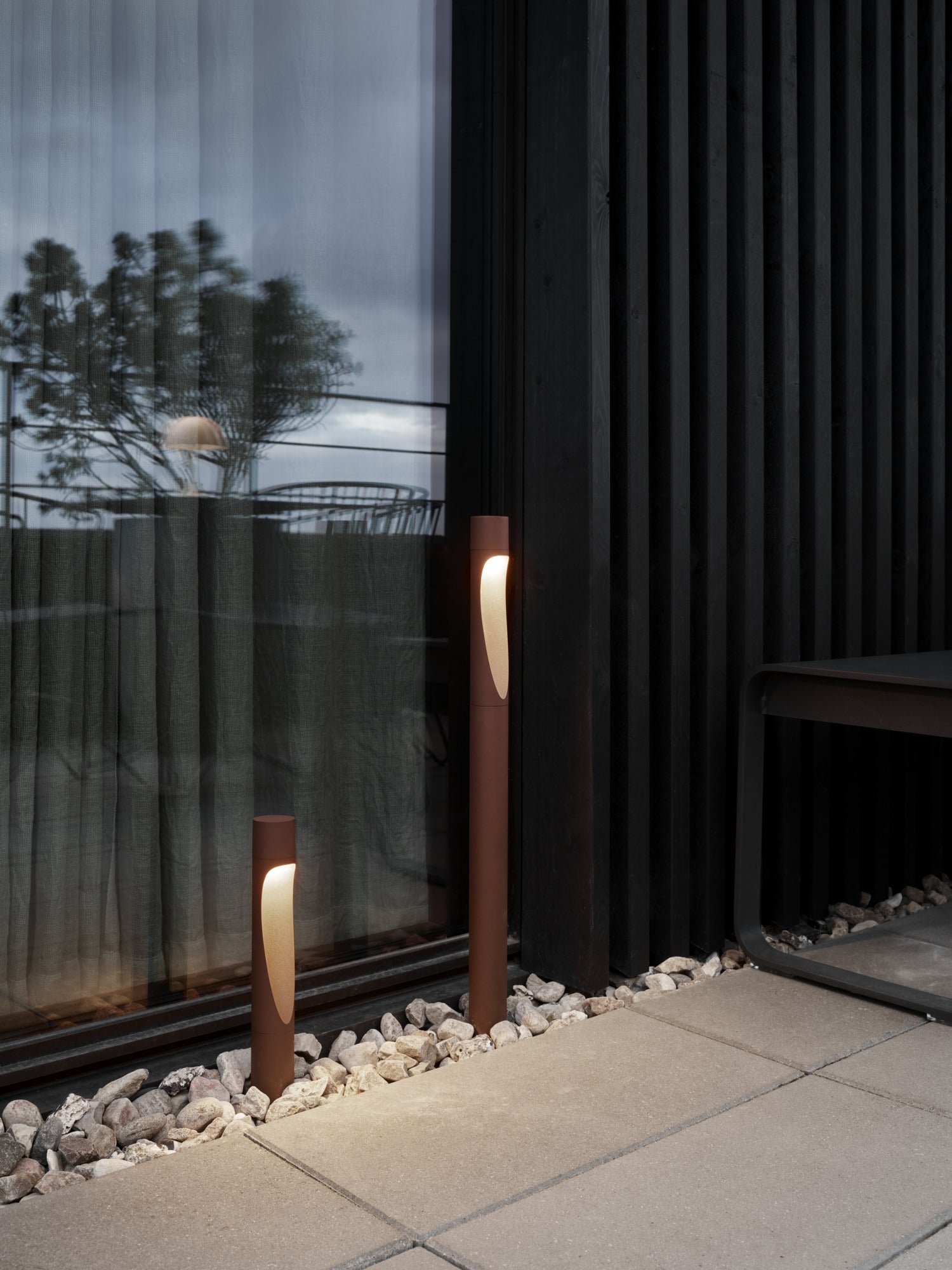 Flindt Garden Pullert Corten Lav M/Spyd og U/Adapter LED 2700K