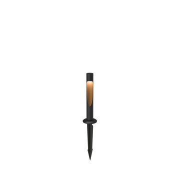 Flindt Garden Pullert Sort Lav M/Anker og U/Adapter LED 2700K