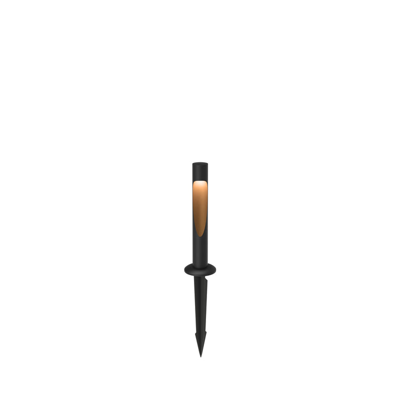Flindt Garden Pullert Sort Lav M/Anker og M/Adapter LED 3000K 6.5W