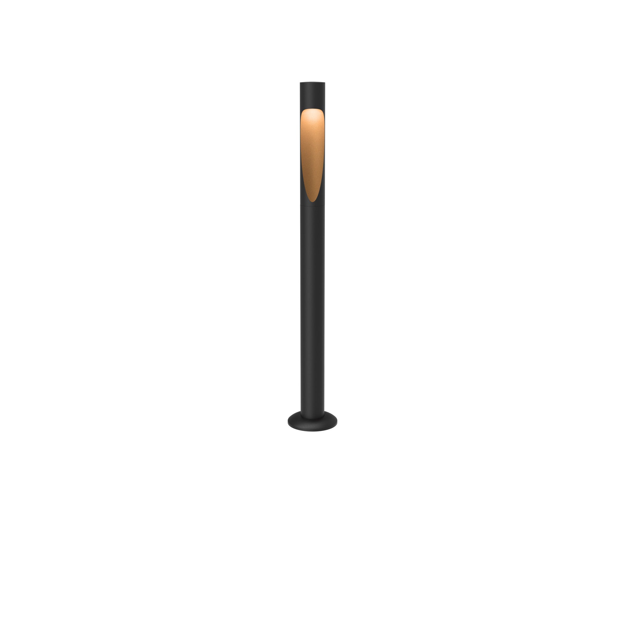 Flindt Garden Pullert Sort Lang M/Base og U/Adapter LED 3000K 6.5W