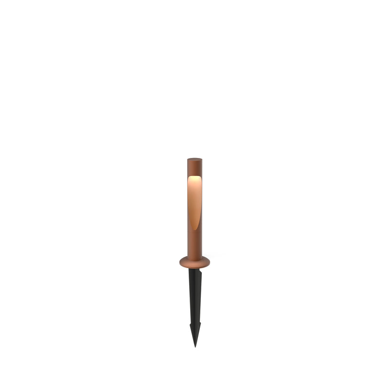Flindt Garden Pullert Corten Lav M/Spyd og M/Adapter LED 3000K 6.5W