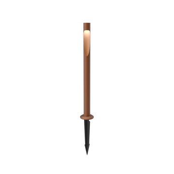 Flindt Garden Pullert Corten Høj M/Anker og U/Adapter LED 2700K