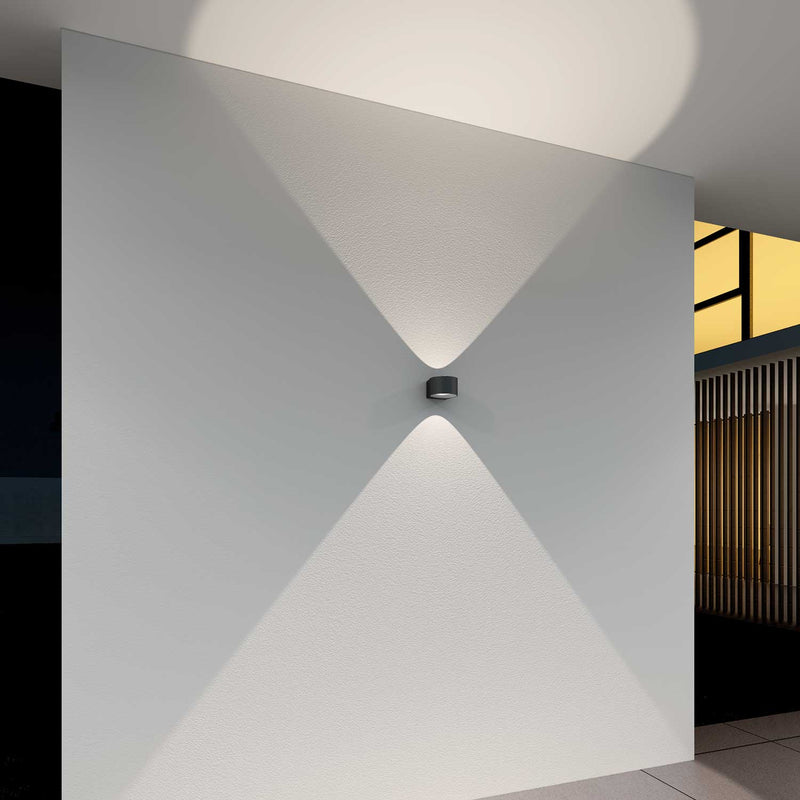 LOOM Design FREY BLACK, 2X6W LED - Væglampe