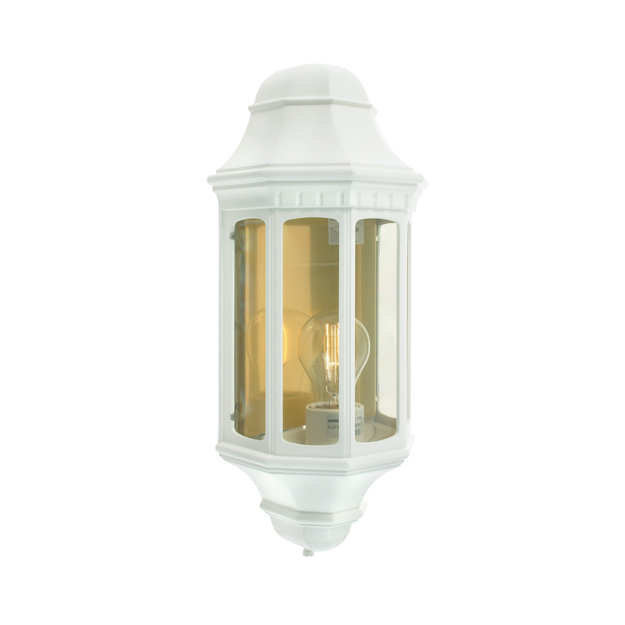 Norlys Genova hvid, E27 IP54 46W - Udendørslampe