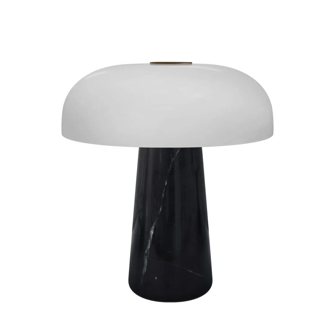 Slukket Glossy Mini Portable Bordlampe Sort