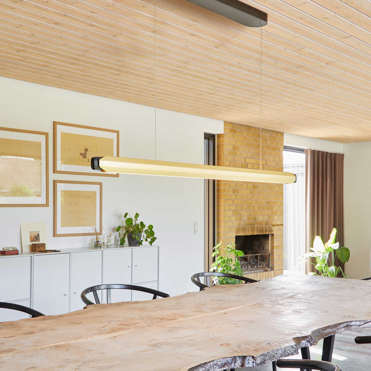 LOOM Design Gorm guld LED pendel