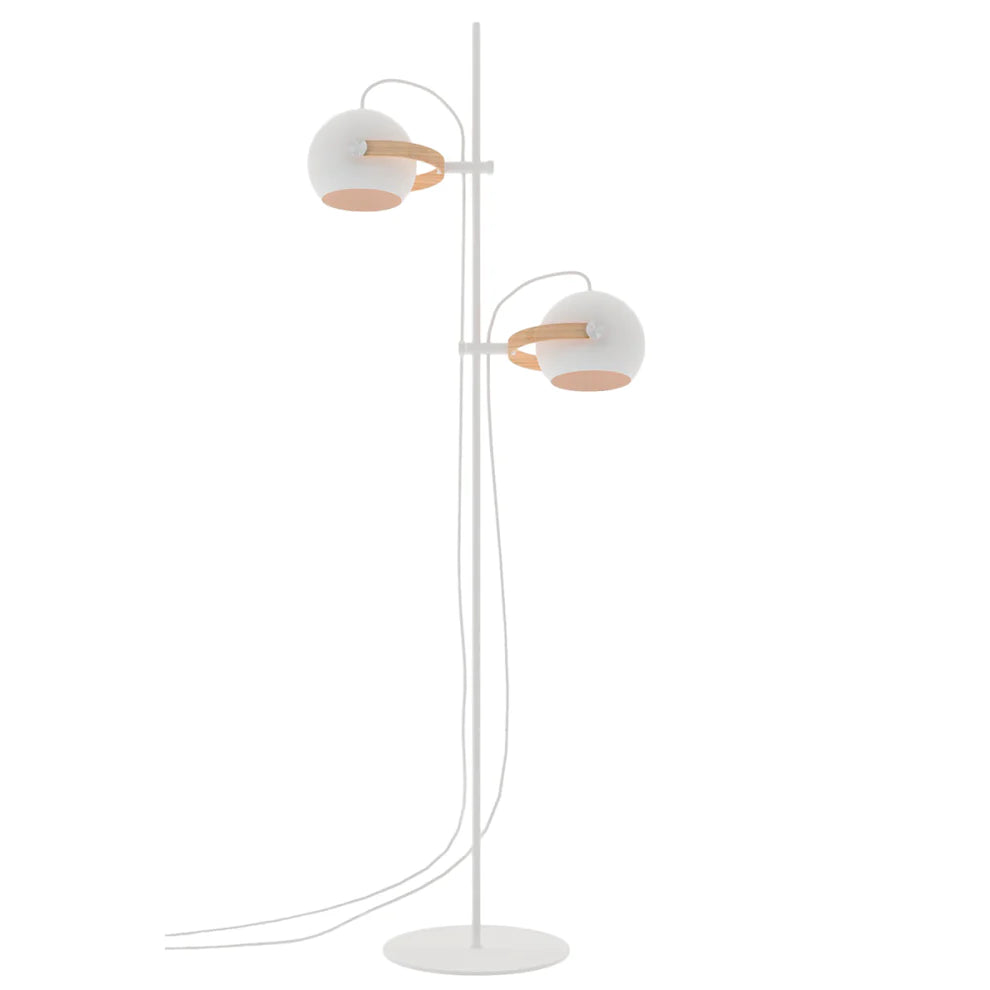 DC Gulvlampe Hvid Ø18 2 arme - Halo Design