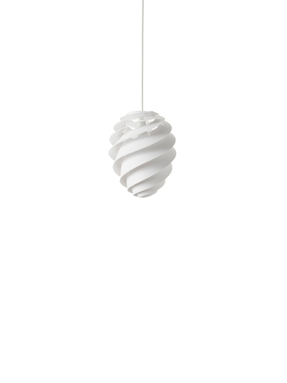 Swirl 2 hvid lille pendel