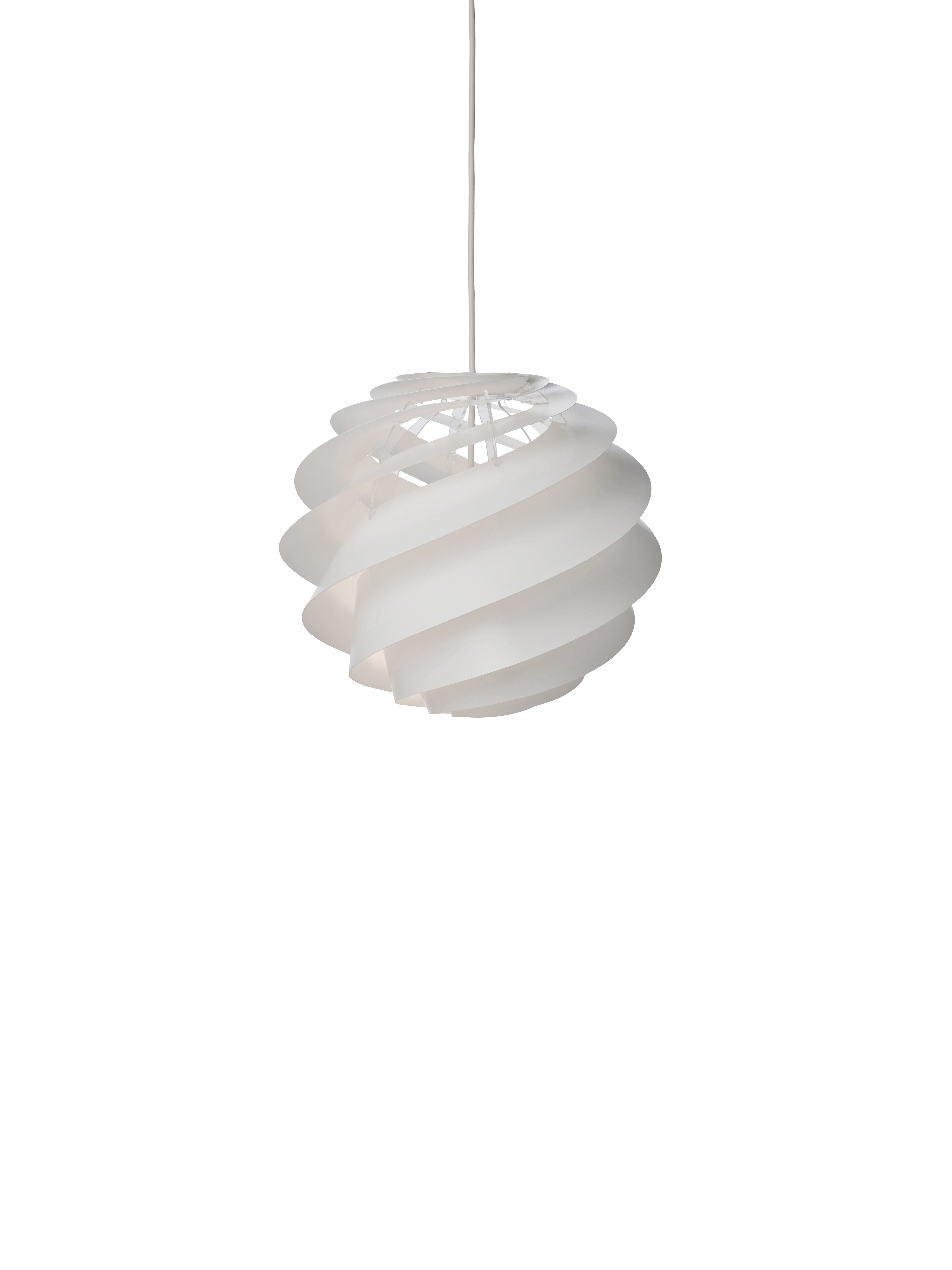 LE KLINT 1313 Swirl 3 E14 Ø32 Hvid Lille Pendel tændt