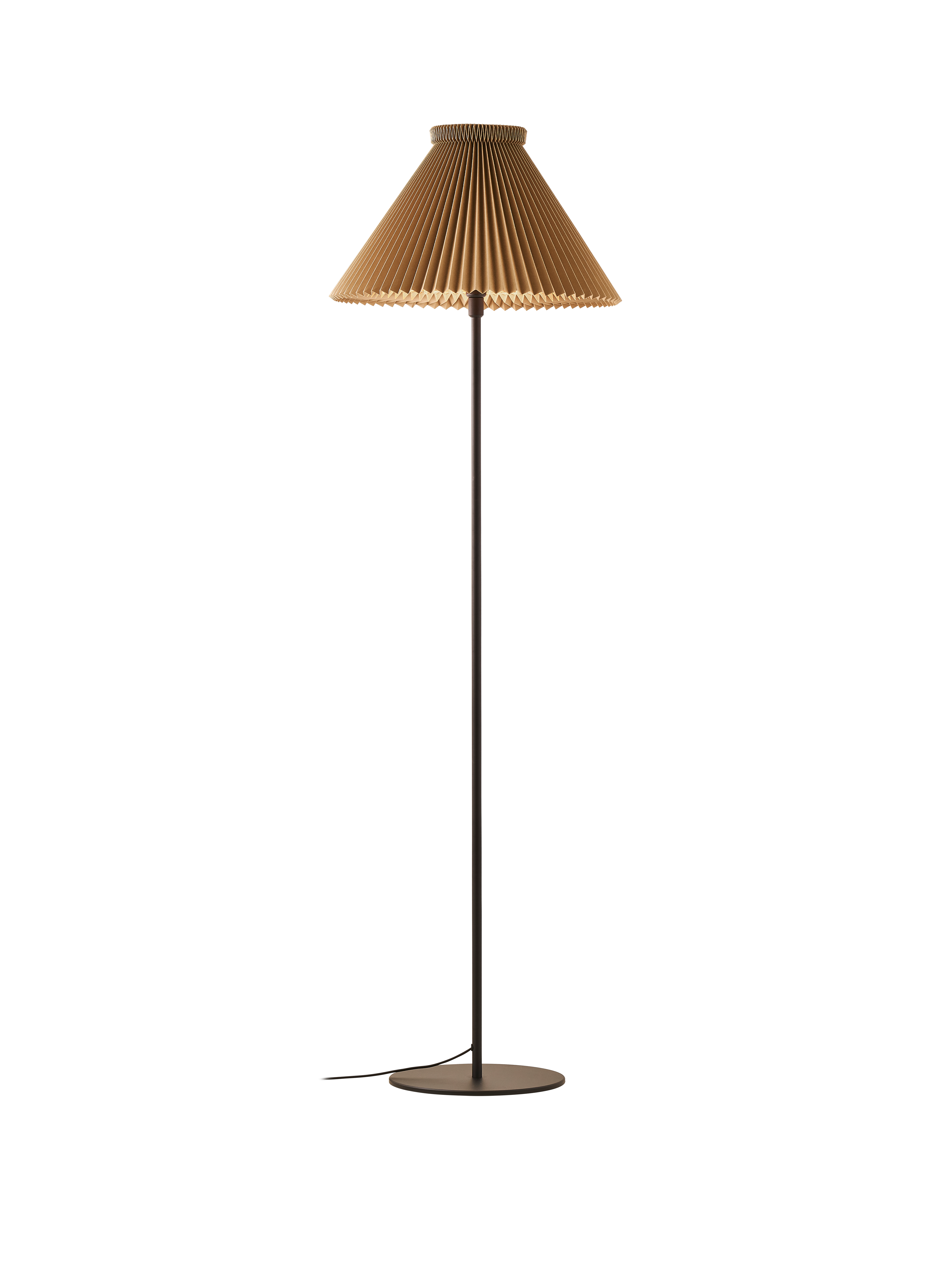 LE KLINT 334H Gulvlampe Black/Dijon tændt