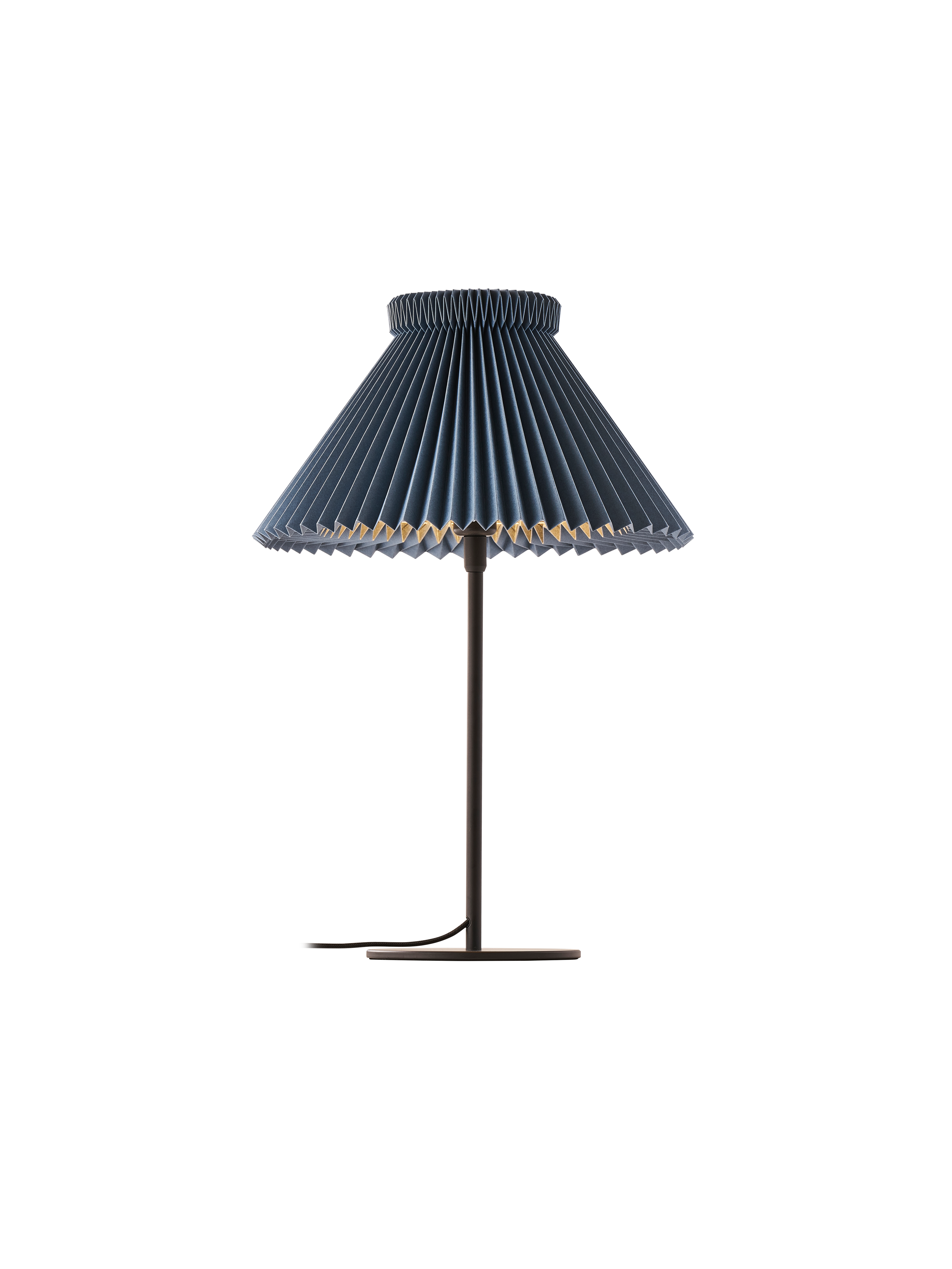 LE KLINT 334T Bordlampe Black/Denim Blue tændt