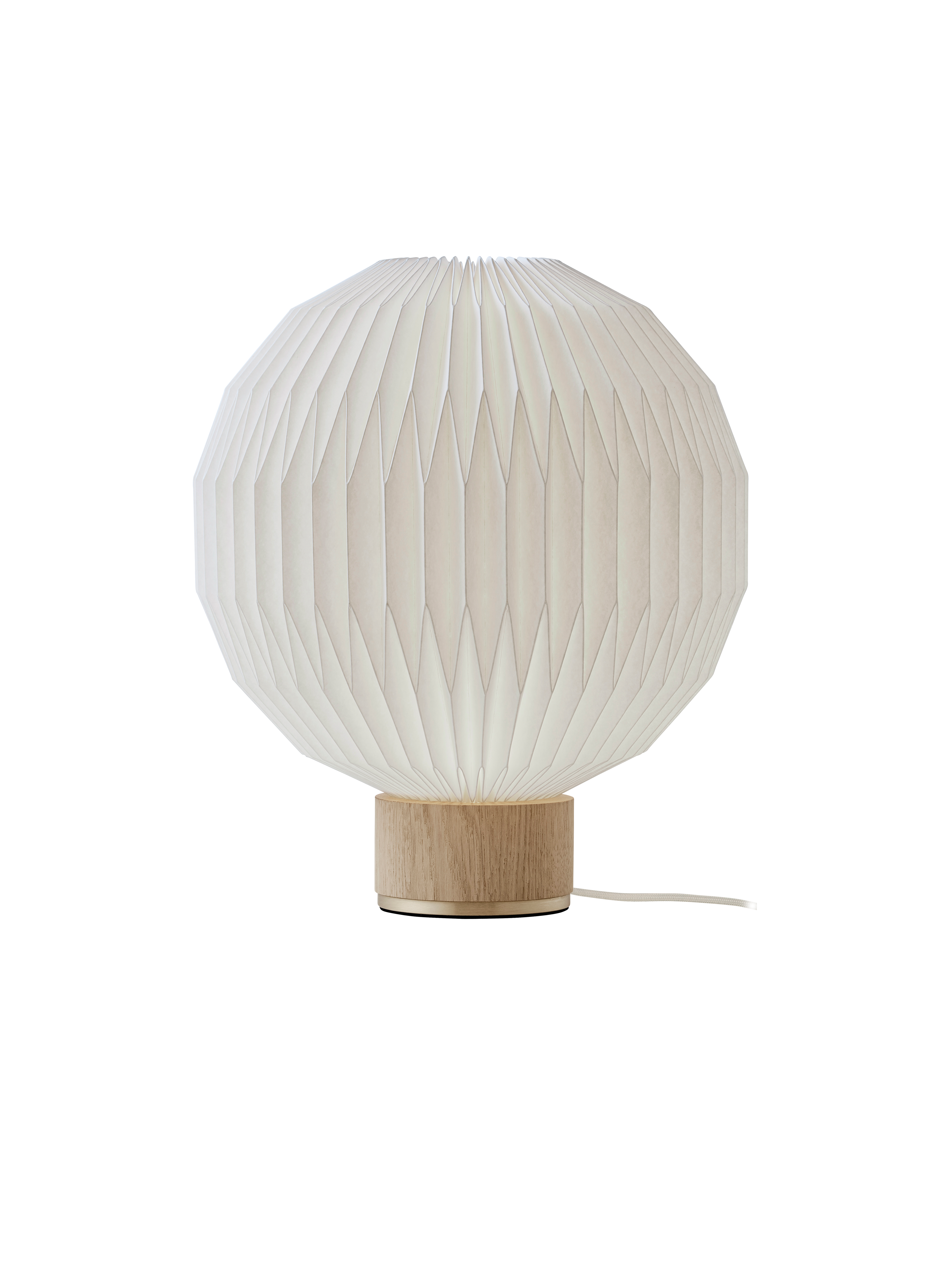 LE KLINT Model 375 medium bordlampe i lys eg m. plastskærm