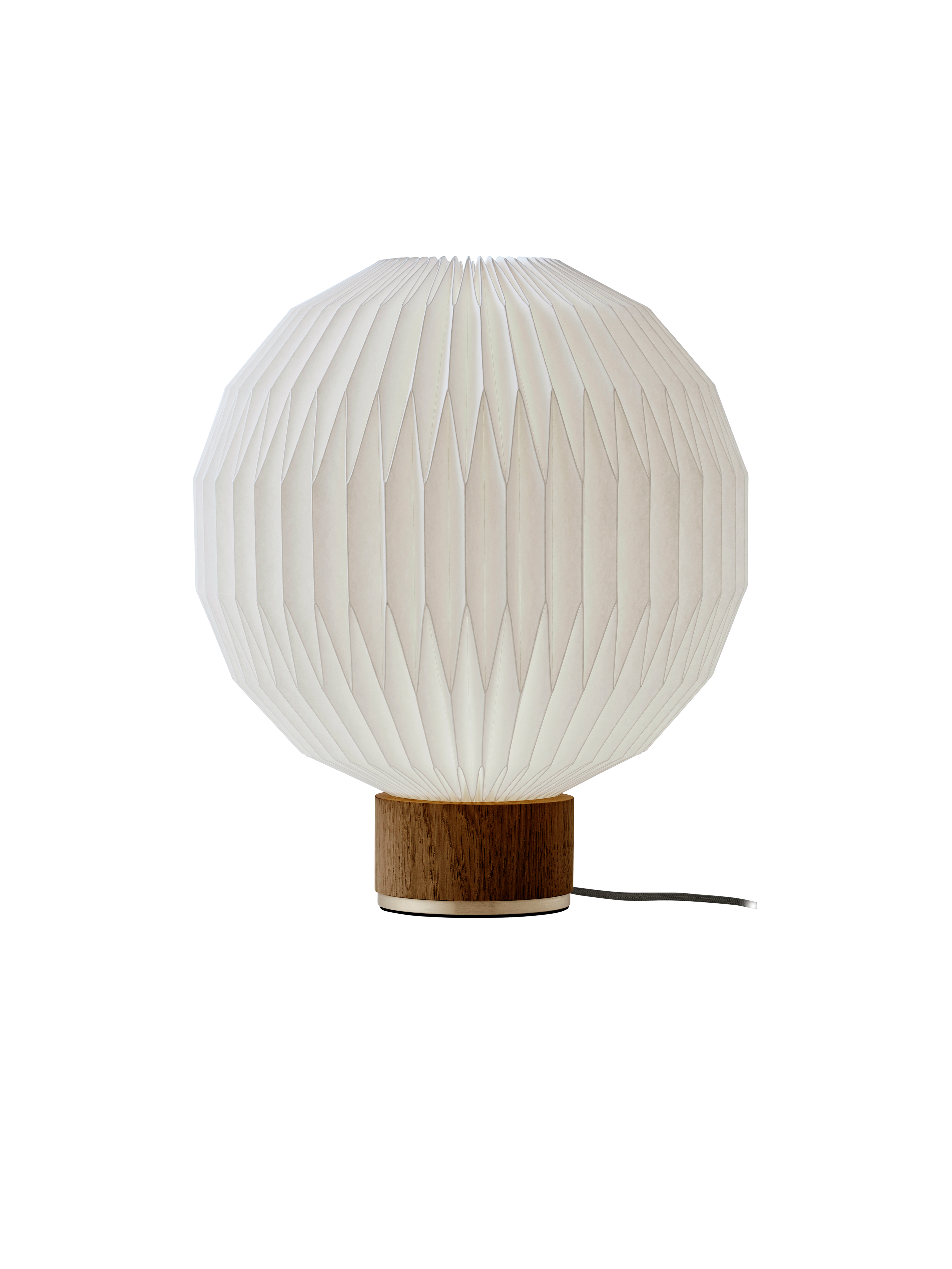 LE KLINT Model 375 medium bordlampe i røget eg m. plastskærm