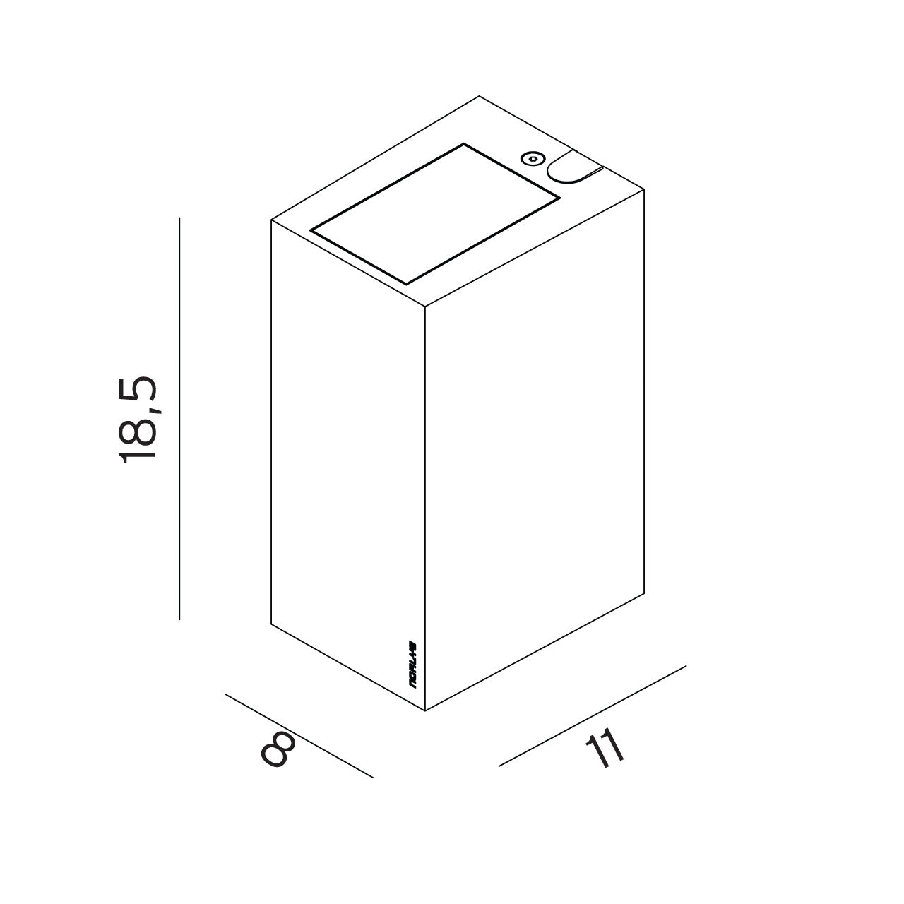 Norlys Lillehammer grafit, LED IP65 4.2W 103LM - Udendørslampe