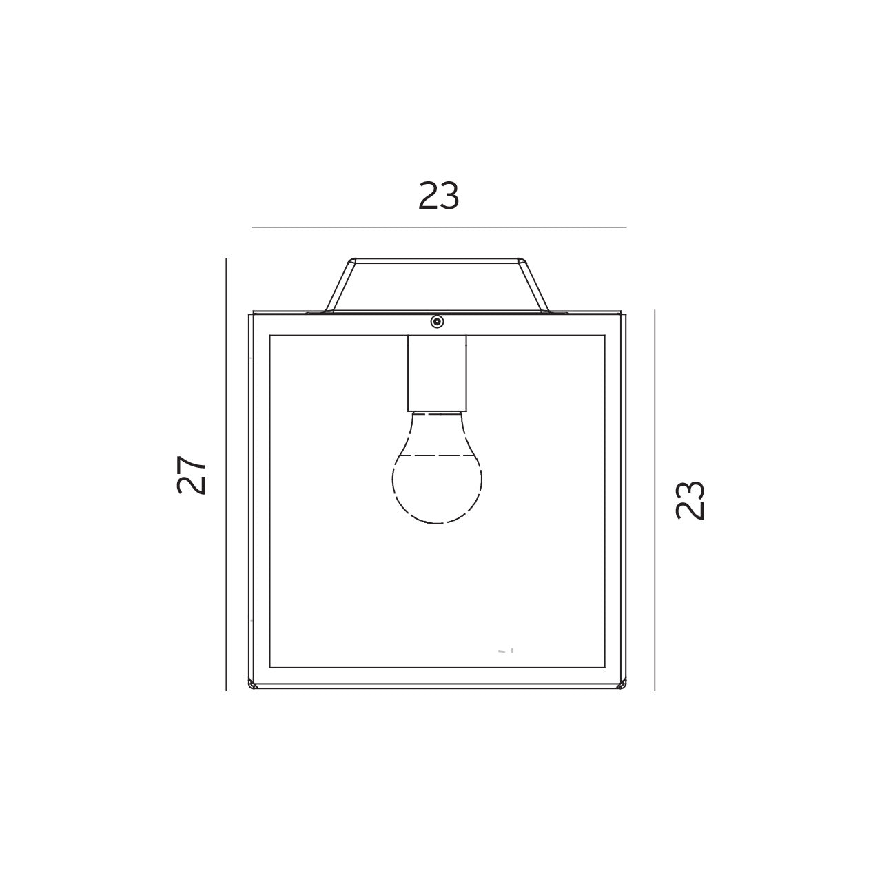 Norlys Lofoten Loft Sort, E27 IP44 57W - Udendørslampe