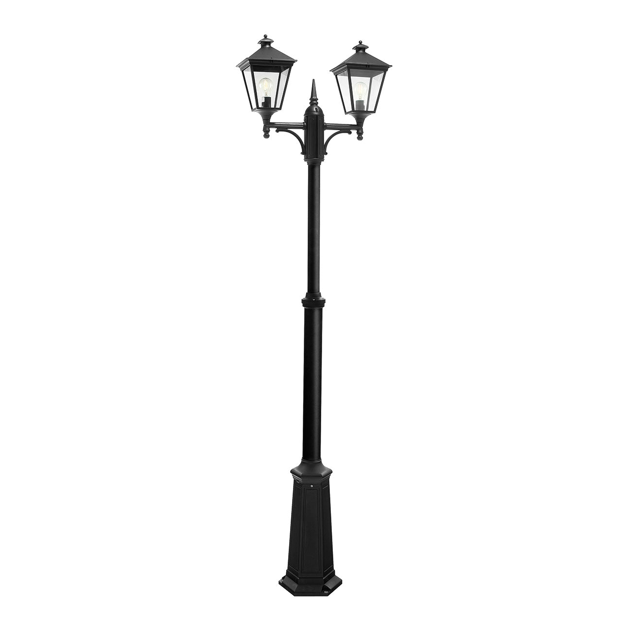 Norlys London Sort, 2 x E27 IP54 - Udendørslampe