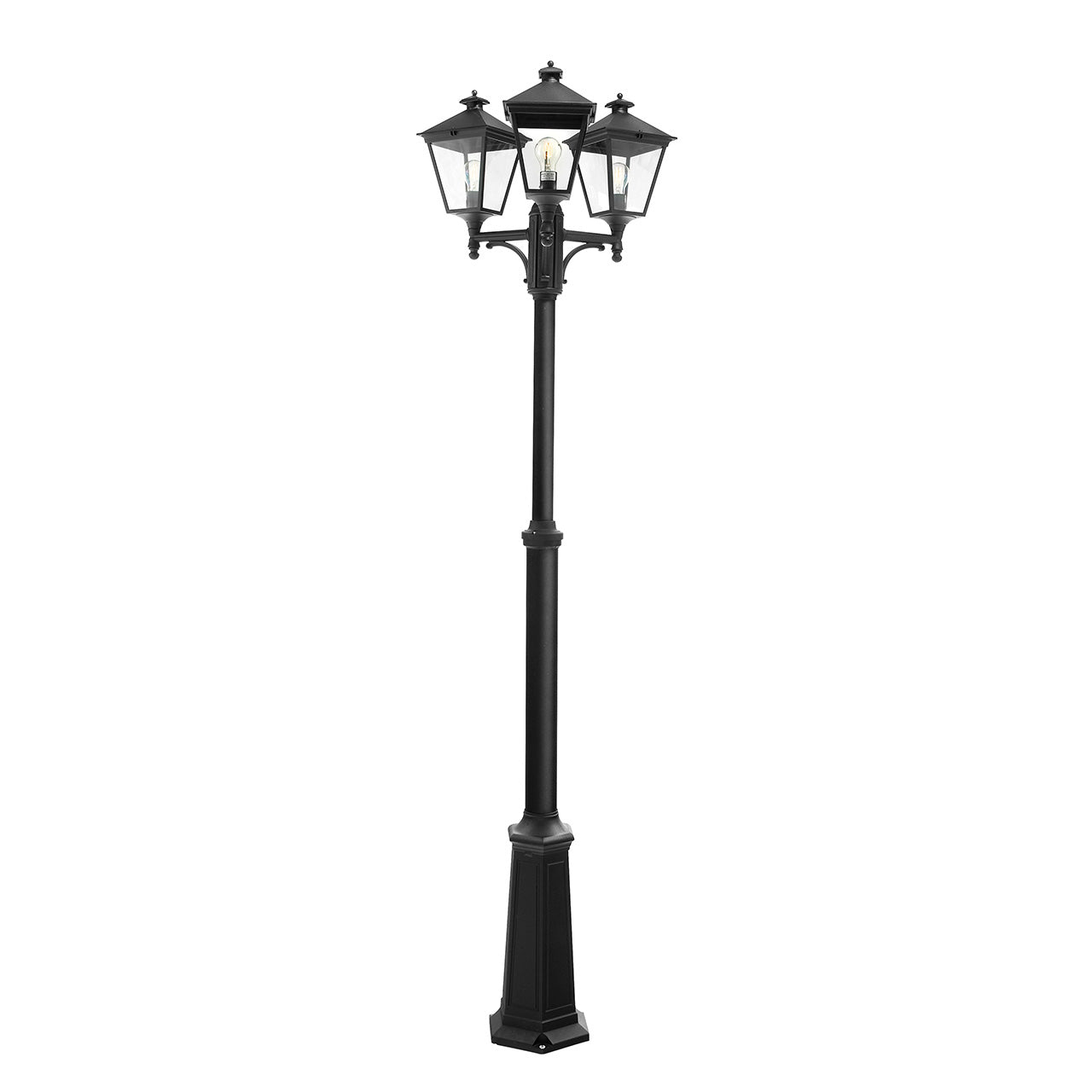Norlys London Sort, 3 x E27 IP54 - Udendørslampe