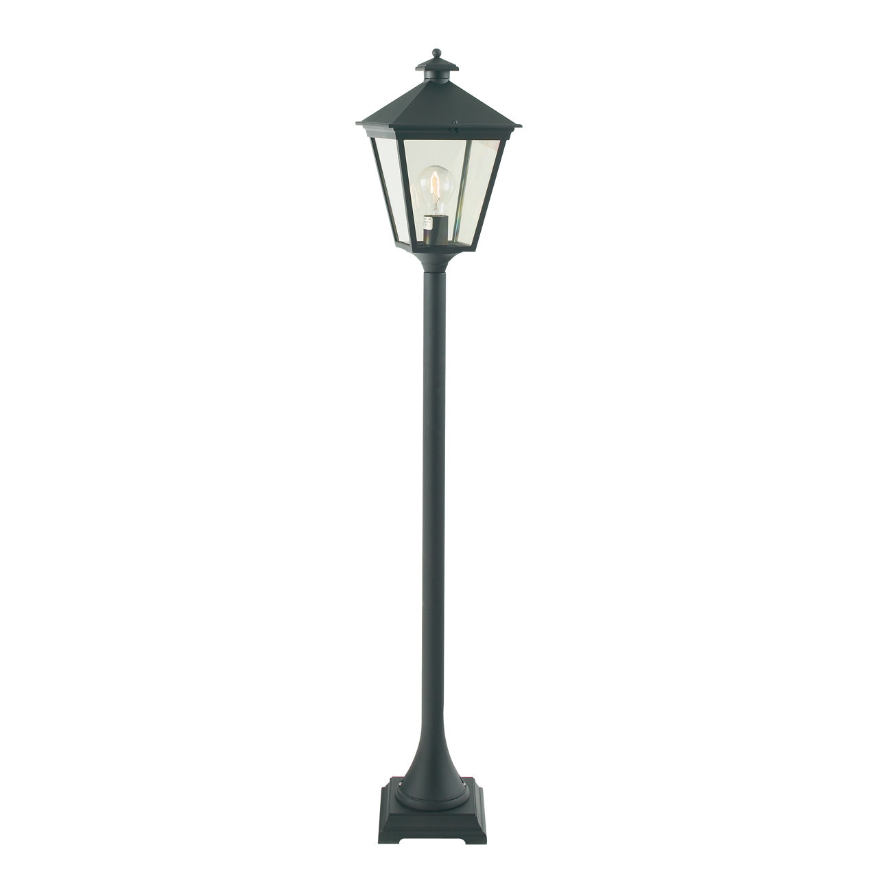 Norlys London Stolpe Sort, E27 IP54 77w - Udendørslampe