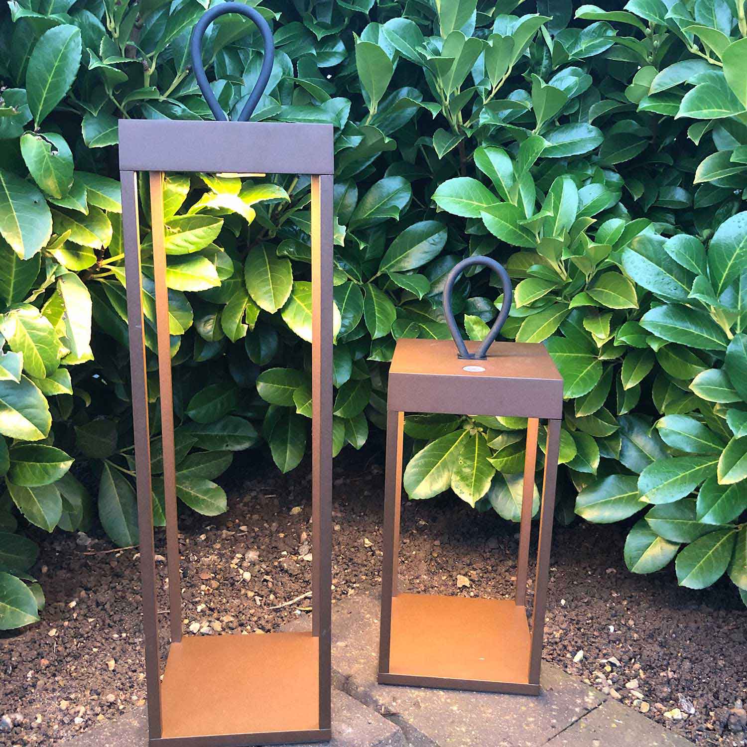 LOOM Design Lucerna 30 Lanterne Corten Battery Led - Batterilampe