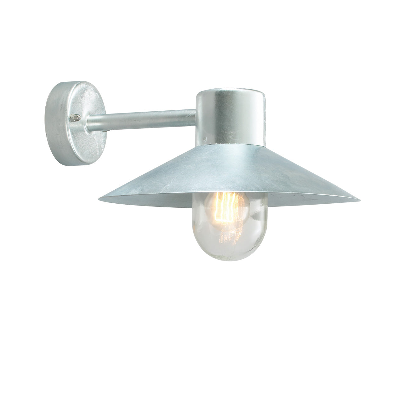 Norlys Lund galvaniseret stål, E27 IP55 57w - Udendørslampe