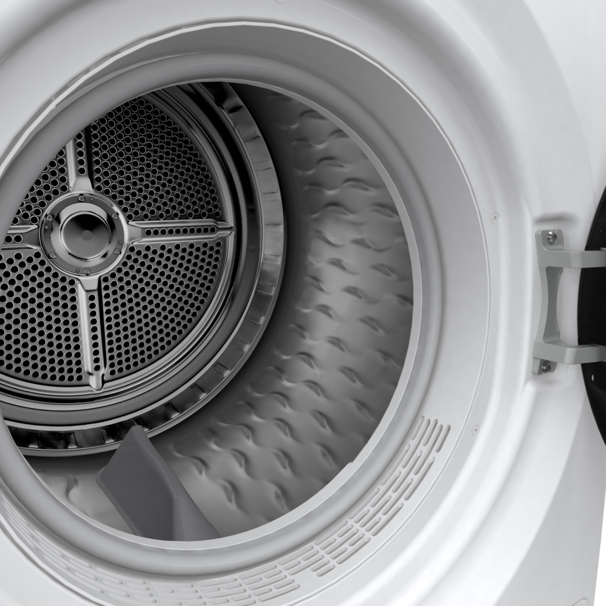 Zoomet ind på tumbleren fra Gorenje DPNA92WIFI tørretumbler med varmepumpe