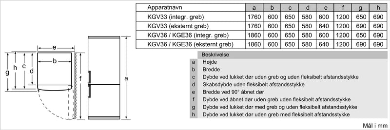 Siemens KG36EAWCA Køle-Fryseskab inkl. 4 års garanti!