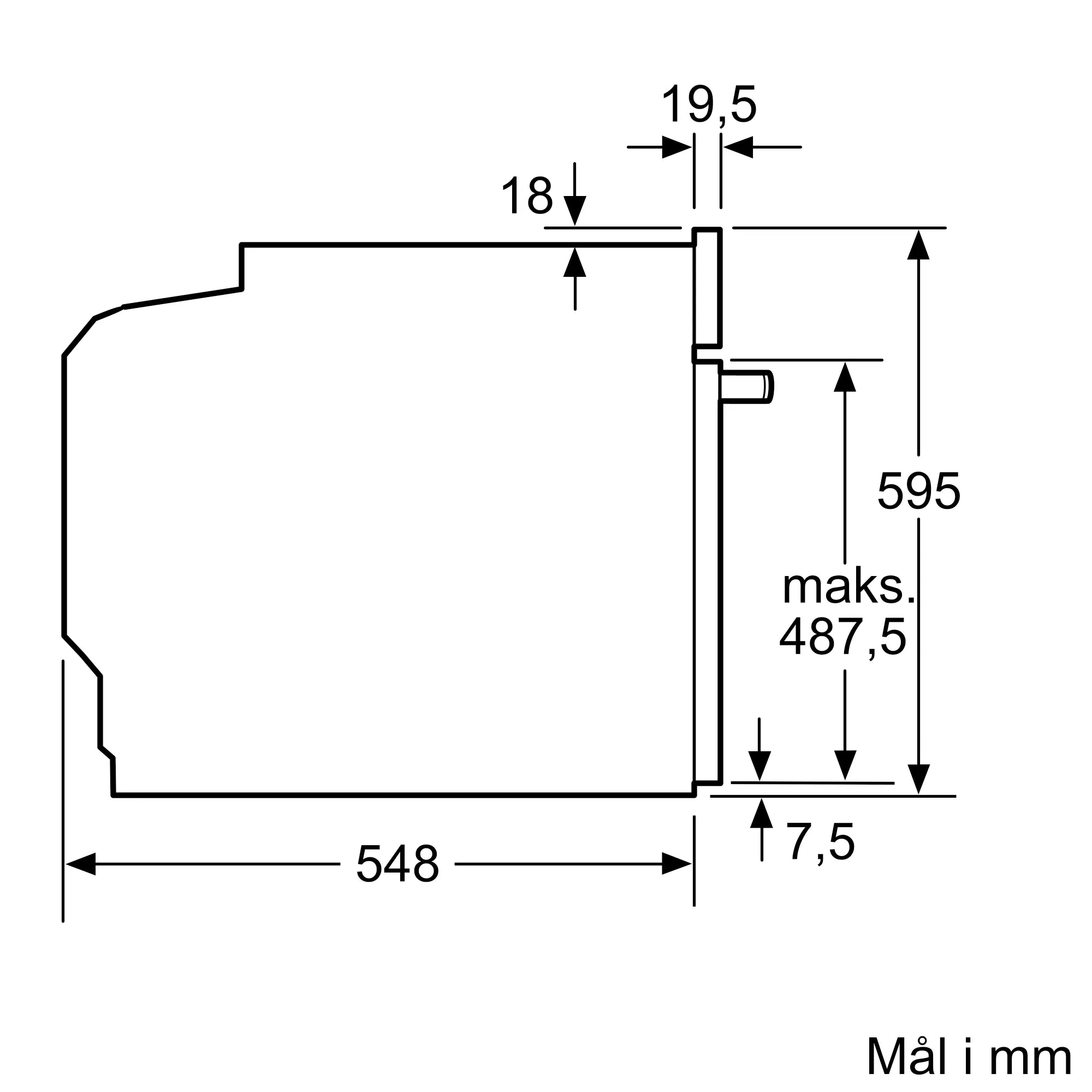 Siemens HB774G2W1S Indbygningsovn