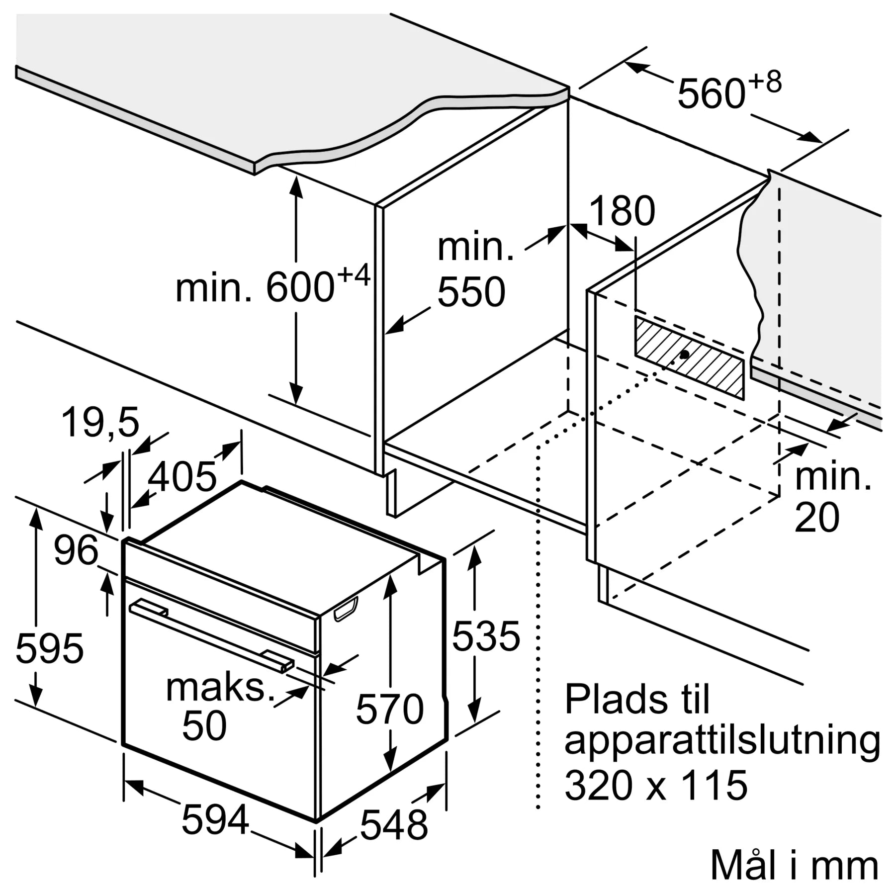 Bosch HBA571BB4 Indbygningsovn